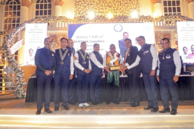 Attended the Teej Celebration and Installation Ceremony of Rotary Club of Rohtak Sapphire, celebrating its commitment to community service.